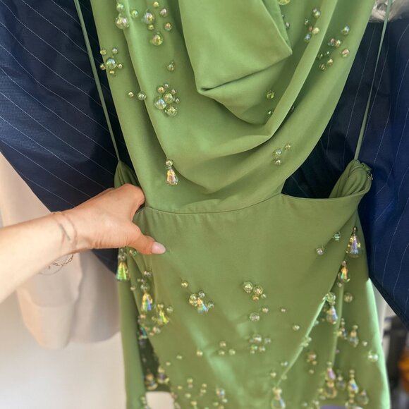 Cult Gaia Issey Dress in Green Calla Lilly - Picture 9 of 10